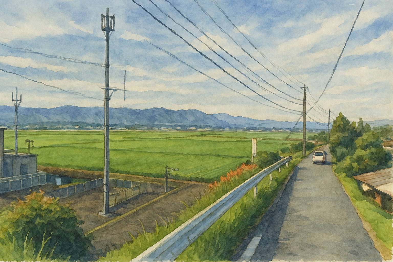 田んぼの風景